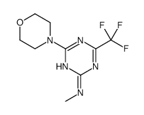 N-methyl-4-morpholin-4-yl-6-(trifluoromethyl)-1,3,5-triazin-2-amine结构式