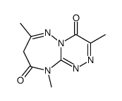 3,7,10-trimethyl-8H,10H-[1,2,4]triazino[4,3-b][1,2,4]triazepine-4,9-dione Structure