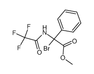 methyl N-trifluoroacetyl-2-bromo-phenylglycinate Structure