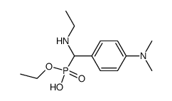 [(4-Dimethylamino-phenyl)-ethylamino-methyl]-phosphonic acid monoethyl ester结构式