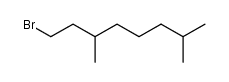 1-bromo-3,7-dimethyloctane Structure