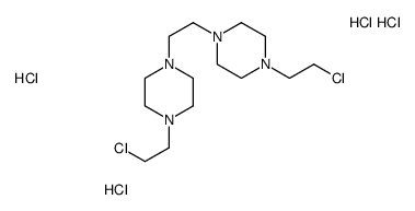 1-(2-chloroethyl)-4-[2-[4-(2-chloroethyl)piperazin-1-yl]ethyl]piperazine,tetrahydrochloride结构式