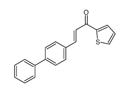 3-(4-phenylphenyl)-1-thiophen-2-ylprop-2-en-1-one结构式