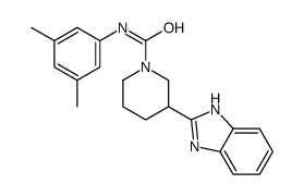 1-Piperidinecarboxamide,3-(1H-benzimidazol-2-yl)-N-(3,5-dimethylphenyl)-(9CI)结构式