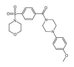 Piperazine, 1-(4-methoxyphenyl)-4-[4-(4-morpholinylsulfonyl)benzoyl]- (9CI) picture