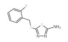 5-(2-Fluoro-benzylsulfanyl)-[1,3,4]thiadiazol-2-ylamine Structure