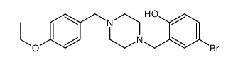 4-bromo-2-[[4-[(4-ethoxyphenyl)methyl]piperazin-1-yl]methyl]phenol结构式