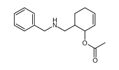 Acetic acid 6-(benzylamino-methyl)-cyclohex-2-enyl ester结构式