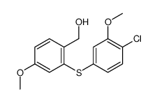 [2-(4-chloro-3-methoxyphenyl)sulfanyl-4-methoxyphenyl]methanol Structure