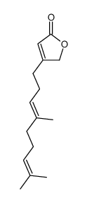 4-[(E)-4,8-Dimethyl-3,7-nonadienyl]furan-2(5H)-one结构式