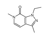 1-ethyl-3,6-dimethylpyrazolo[3,4-c]pyridin-7-one Structure