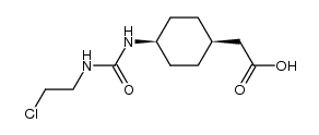 2-((1s,4s)-4-(3-(2-chloroethyl)ureido)cyclohexyl)acetic acid Structure