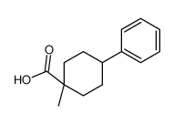 1-methyl-4-phenylcyclohexane-1-carboxylic acid结构式