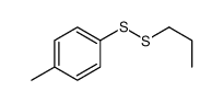 1-methyl-4-(propyldisulfanyl)benzene结构式