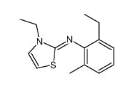 3-ethyl-N-(2-ethyl-6-methylphenyl)-1,3-thiazol-2-imine结构式