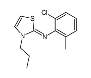 N-(2-chloro-6-methylphenyl)-3-propyl-1,3-thiazol-2-imine结构式