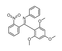 1-(2-nitrophenyl)-N-phenyl-1-(2,4,6-trimethoxyphenyl)methanimine Structure