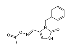 3-benzyl-2-oxo-2,3-dihydro-1H-imidazol-4-carbaldehyde O-acetyl-oxime Structure