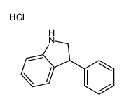 3-phenyl-2,3-dihydro-1H-indole,hydrochloride Structure