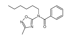 N-hexyl-N-(3-methyl-1,2,4-oxadiazol-5-yl)benzamide Structure