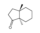 (3aS,7aR)-3a,7a-dimethyl-2,3,4,5,6,7-hexahydroinden-1-one结构式