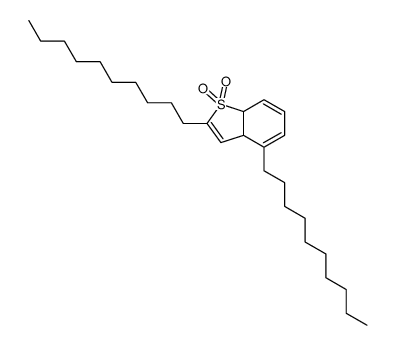 2,4-didecyl-3a,7a-dihydro-1-benzothiophene 1,1-dioxide结构式