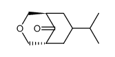 (1R,5R)-7-Isopropyl-3-oxa-bicyclo[3.3.1]nonan-9-one Structure