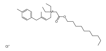 (2-decoxy-2-oxoethyl)-diethyl-[(E)-3-methyl-4-(4-methylphenyl)but-2-enyl]azanium,chloride Structure