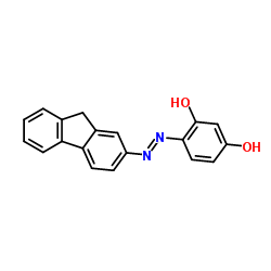 芴-2-偶氮-2',4'-二羟基苯结构式
