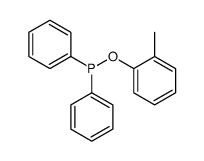 (2-methylphenoxy)-diphenylphosphane结构式