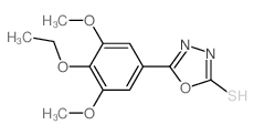 1,3,4-Oxadiazole-2(3H)-thione,5-(4-ethoxy-3,5-dimethoxyphenyl)- structure