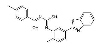 N-[[5-(1,3-benzothiazol-2-yl)-2-methylphenyl]carbamothioyl]-4-methylbenzamide结构式