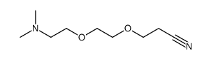 3-[2-[2-(dimethylamino)ethoxy]ethoxy]propanenitrile Structure