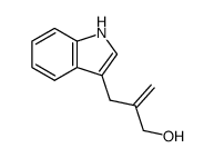 2-[(indol-3-yl)methyl]prop-2-en-1-ol结构式