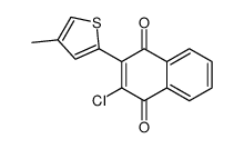 2-chloro-3-(4-methylthiophen-2-yl)naphthalene-1,4-dione Structure