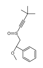 [(1S)-2-(3,3-dimethylbut-1-ynylsulfinyl)-1-methoxyethyl]benzene结构式