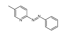 (5-methylpyridin-2-yl)-phenyldiazene结构式