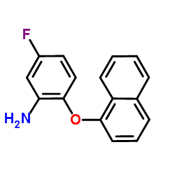 5-Fluoro-2-(1-naphthyloxy)aniline结构式