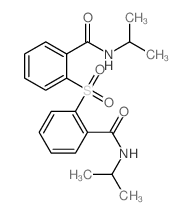N-propan-2-yl-2-[2-(propan-2-ylcarbamoyl)phenyl]sulfonyl-benzamide结构式