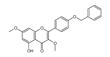 4'-(benzyloxy)-5-hydroxy-3,7-dimethoxyflavone Structure