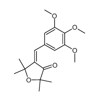 2,2,5,5-tetramethyl-4-(3,4,5-trimethoxy-benzylidene)-dihydro-furan-3-one Structure