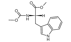 (S)-methyl 3-(1H-indol-3-yl)-2-(methoxycarbonylamino)propanoate Structure