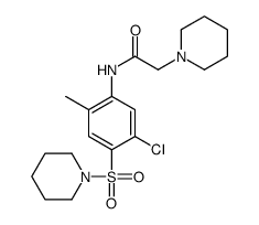 N-(5-chloro-2-methyl-4-piperidin-1-ylsulfonylphenyl)-2-piperidin-1-ylacetamide结构式