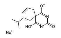 5-Allyl-5-isopentyl-2-sodiooxy-4,6(1H,5H)-pyrimidinedione structure