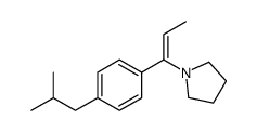 1-[1-[4-(2-methylpropyl)phenyl]prop-1-enyl]pyrrolidine结构式