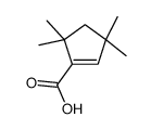 3,3,5,5-tetramethylcyclopentene-1-carboxylic acid Structure