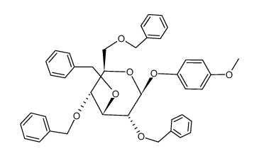 4'-Methoxyphenyl-2,3,4,6-tetra-O-benzyl-β-D-glucopyranoside Structure