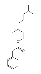 dimethyl octanyl phenyl acetate Structure