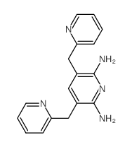 3,5-bis(pyridin-2-ylmethyl)pyridine-2,6-diamine Structure