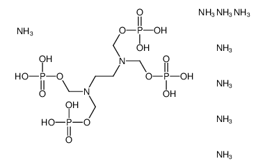 octaammonium [ethane-1,2-diylbis[nitrilobis(methylene)]]tetrakisphosphonate结构式